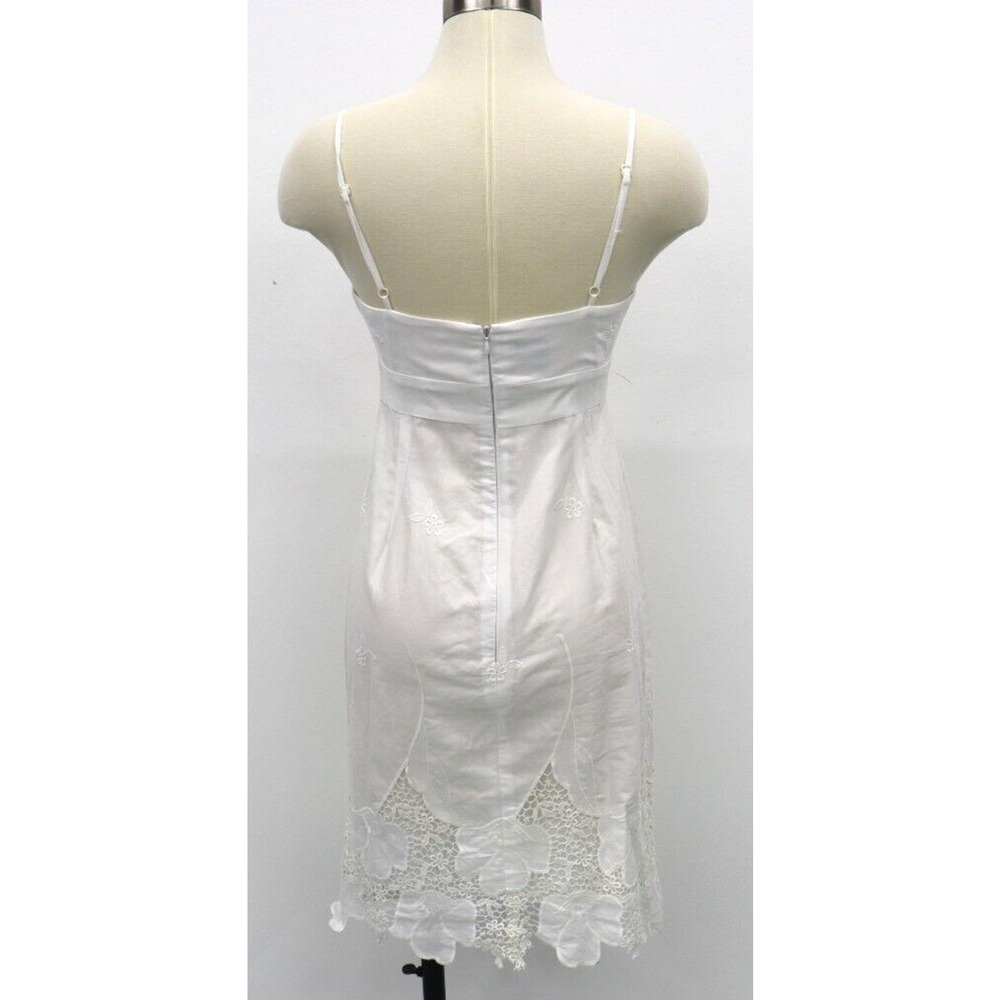 MUSE SIZE 4/WHITE BEACH PORTRAIT Cotton dress Beachy Wedding Graduation Shower - Picture 4 of 8